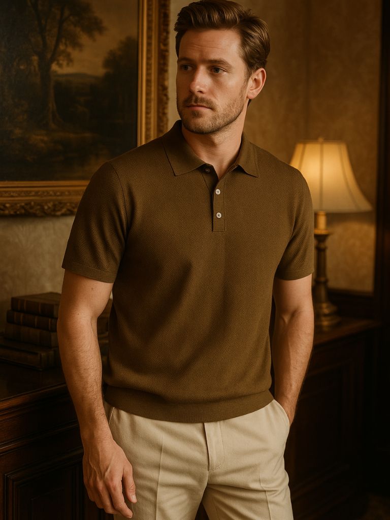 Ralendo™ | Brownston Knit Polo